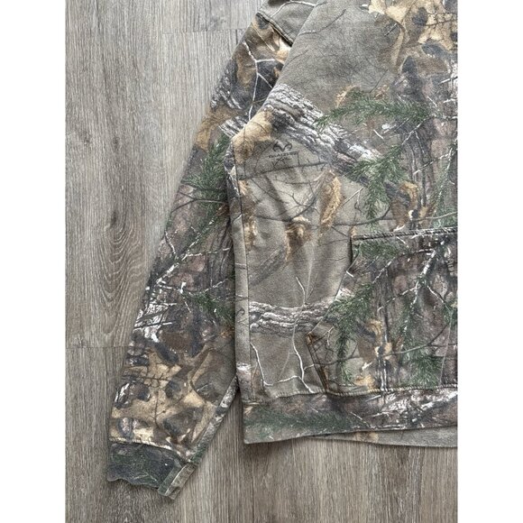 Rare Vintage Y2K Realtree Hoodie Camo Streetwear Hype Medium Paint Splatter - Picture 4 of 13